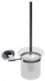 Ravak Chrome WC štětka matné sklo, mosaz CR 410.00